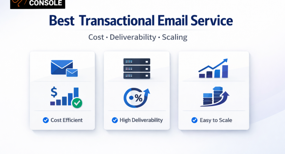 Best transactional email service comparison including PhotonConsole, SendGrid, Amazon SES, and Postmark based on cost, deliverability, and scalability