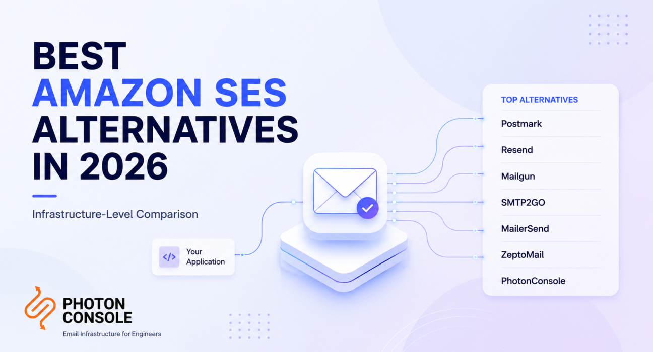 Amazon SES alternatives comparison for transactional email infrastructure in 2026