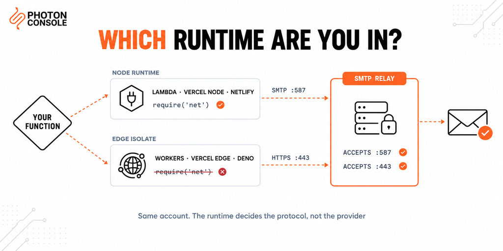 Sending Email from Serverless and Edge Functions